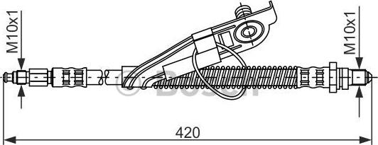 BOSCH 1 987 476 816 - Гальмівний шланг avtolavka.club