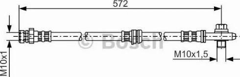 BOSCH 1 987 476 397 - Гальмівний шланг avtolavka.club