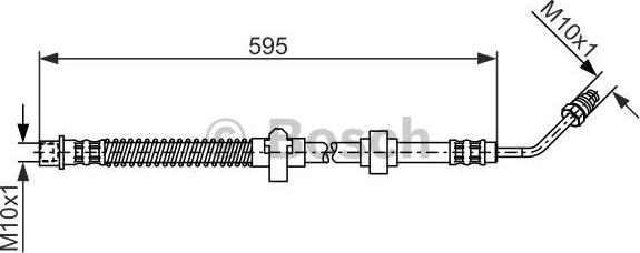 BOSCH 1 987 476 374 - Гальмівний шланг avtolavka.club