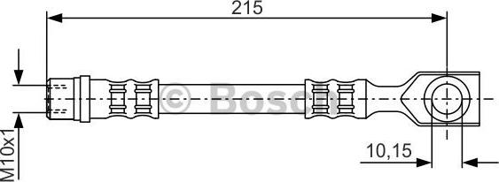 BOSCH 1 987 476 201 - Гальмівний шланг avtolavka.club