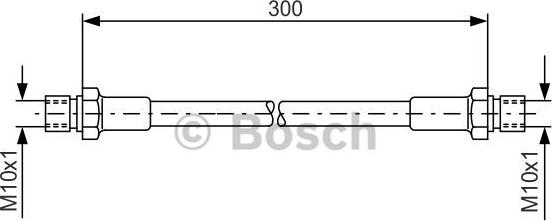 BOSCH 1 987 476 286 - Гальмівний шланг avtolavka.club