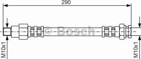 BOSCH 1 987 476 707 - Гальмівний шланг avtolavka.club