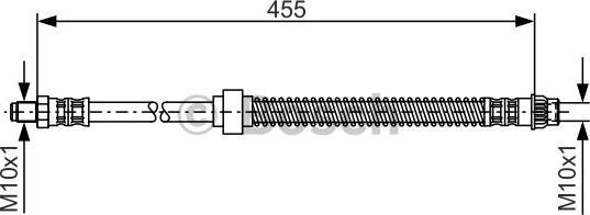 BOSCH 1 987 476 785 - Гальмівний шланг avtolavka.club