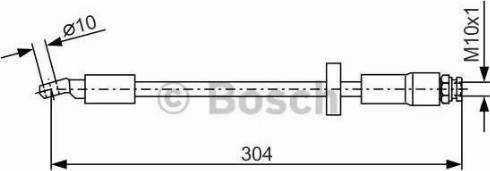 BOSCH 1 987 476 739 - Гальмівний шланг avtolavka.club