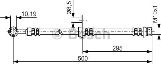 BOSCH 1 987 476 736 - Гальмівний шланг avtolavka.club