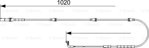 BOSCH 1 987 473 541 - Сигналізатор, знос гальмівних колодок avtolavka.club