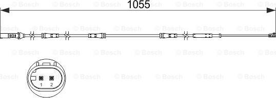 BOSCH 1 987 473 508 - Сигналізатор, знос гальмівних колодок avtolavka.club