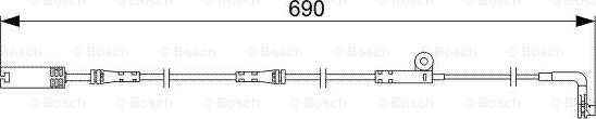 BOSCH 1 987 473 046 - Сигналізатор, знос гальмівних колодок avtolavka.club