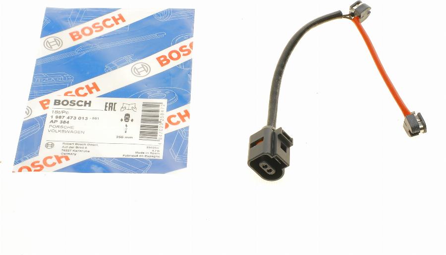 BOSCH 1 987 473 013 - Сигналізатор, знос гальмівних колодок avtolavka.club