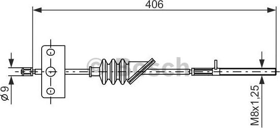 BOSCH 1 987 477 832 - Трос, гальмівна система avtolavka.club