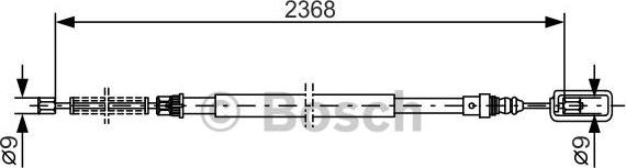 BOSCH 1 987 477 773 - Трос, гальмівна система avtolavka.club