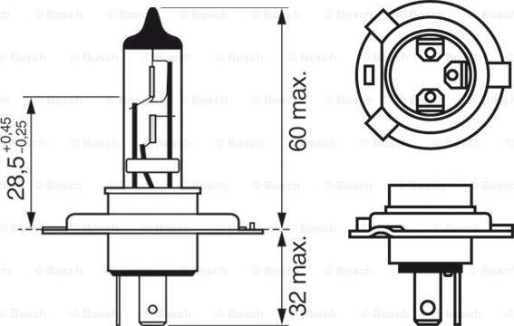 BOSCH 1 987 301 440 - Лампа розжарювання, фара дальнього світла avtolavka.club