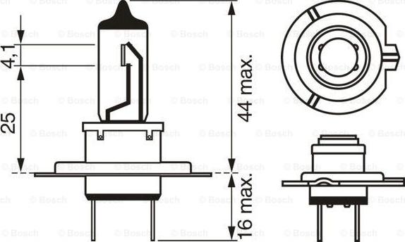 BOSCH 1 987 301 426 - Лампа розжарювання, фара дальнього світла avtolavka.club