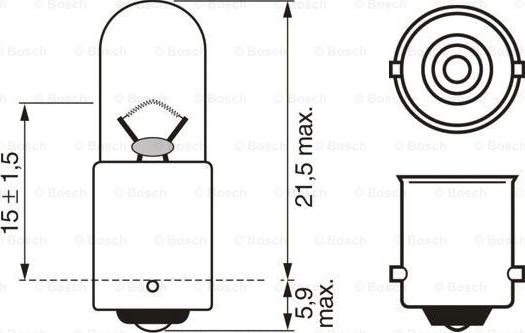 BOSCH 1 987 302 870 - Лампа розжарювання, ліхтар покажчика повороту avtolavka.club