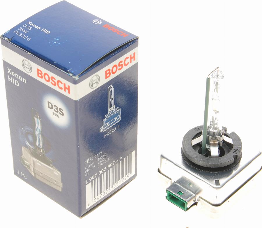 BOSCH 1 987 302 907 - Лампа розжарювання, фара дальнього світла avtolavka.club