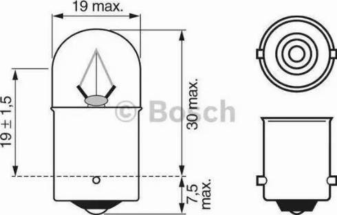 BOSCH 1 987 302 511 - Лампа розжарювання, освітлення щитка приладів avtolavka.club