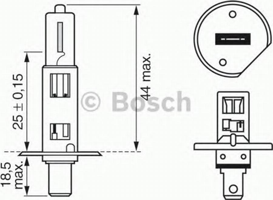 BOSCH 1987302013 - Лампа розжарювання, фара дальнього світла avtolavka.club