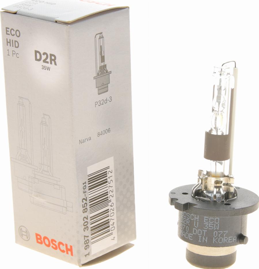 BOSCH 1 987 302 852 - Лампа розжарювання, основна фара avtolavka.club