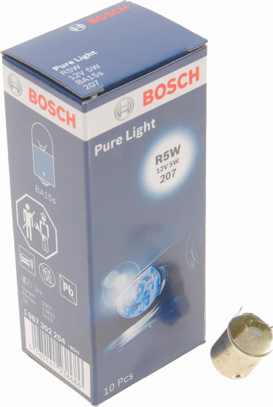 BOSCH 1 987 302 204 - Лампа розжарювання, ліхтар покажчика повороту avtolavka.club