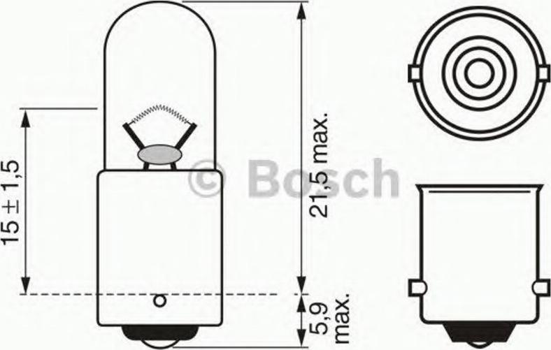 BOSCH 1 987 302 287 - Лампа розжарювання avtolavka.club