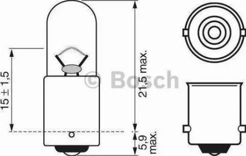 BOSCH 1 987 302 525 - Лампа розжарювання, освітлення щитка приладів avtolavka.club