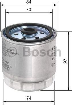 BOSCH 1 457 434 443 - Паливний фільтр avtolavka.club