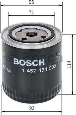 BOSCH 1 457 434 205 - Паливний фільтр avtolavka.club