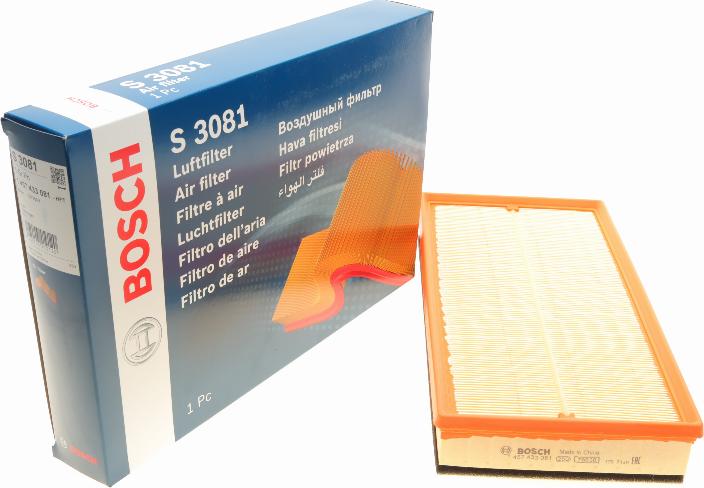 BOSCH 1 457 433 081 - Повітряний фільтр avtolavka.club