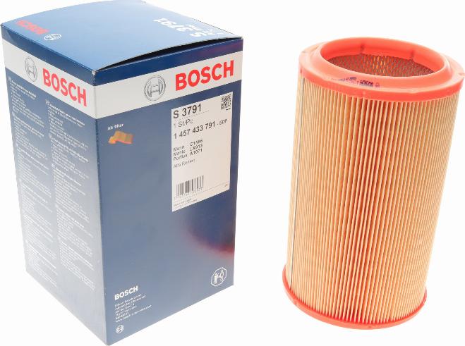 BOSCH 1 457 433 791 - Повітряний фільтр avtolavka.club