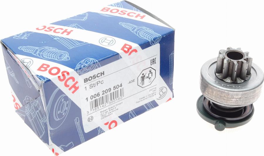 BOSCH 1 006 209 504 - Провідна шестерня, стартер avtolavka.club