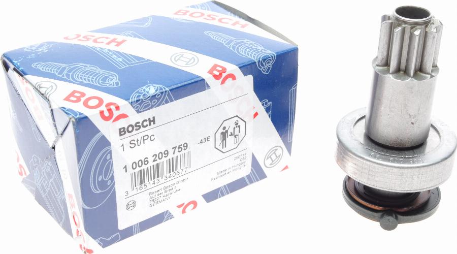 BOSCH 1 006 209 759 - Провідна шестерня, стартер avtolavka.club