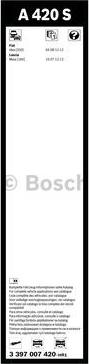 BOSCH 3 397 007 420 - Щітка склоочисника avtolavka.club