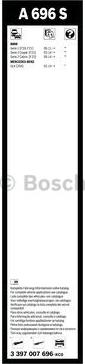 BOSCH 3 397 007 696 - Щітка склоочисника avtolavka.club