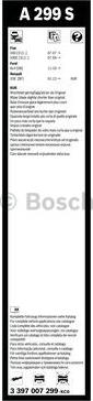 BOSCH 3 397 007 299 - Щітка склоочисника avtolavka.club