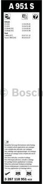 BOSCH 3 397 118 951 - Щітка склоочисника avtolavka.club