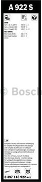 BOSCH 3 397 118 922 - Щітка склоочисника avtolavka.club