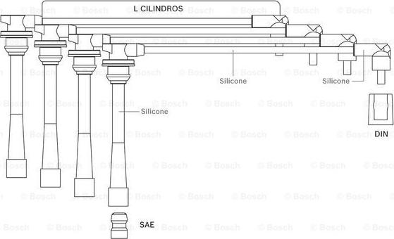 BOSCH F 000 99C 118 - Комплект проводів запалювання avtolavka.club