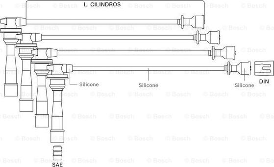 BOSCH F 000 99C 112 - Комплект проводів запалювання avtolavka.club