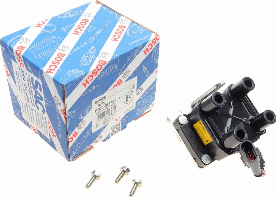 BOSCH F 000 ZS0 222 - Котушка запалювання avtolavka.club