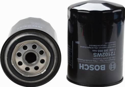 BOSCH F 00E 369 892 - Масляний фільтр avtolavka.club