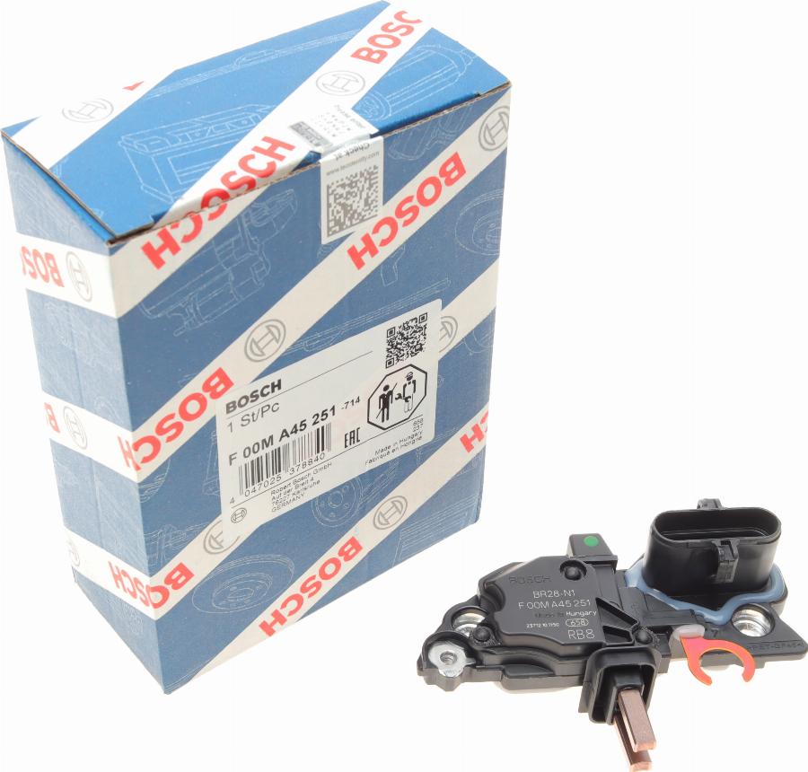 BOSCH F 00M A45 251 - Регулятор напруги генератора avtolavka.club