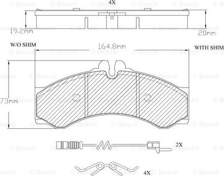 BOSCH F 03A 150 009 - Гальмівні колодки, дискові гальма avtolavka.club