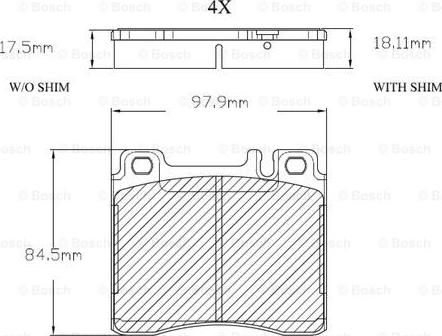 BOSCH F 03A 150 008 - Гальмівні колодки, дискові гальма avtolavka.club