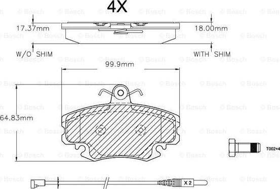 BOSCH F 03A 150 016 - Гальмівні колодки, дискові гальма avtolavka.club