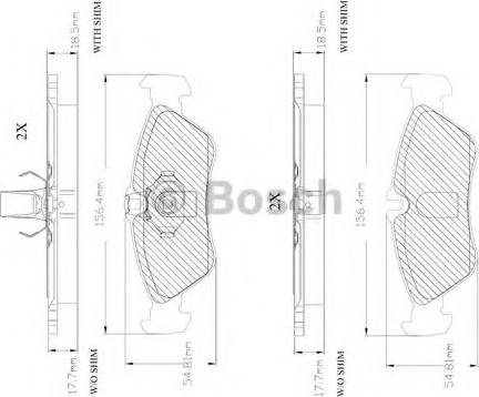 BOSCH F 03A 150 010 - Гальмівні колодки, дискові гальма avtolavka.club