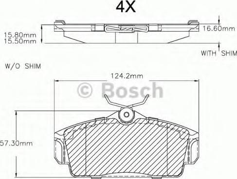 BOSCH F 03A 150 017 - Гальмівні колодки, дискові гальма avtolavka.club