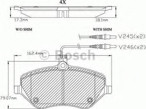 BOSCH F 03A 150 029 - Гальмівні колодки, дискові гальма avtolavka.club