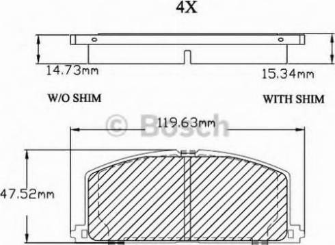 BOSCH F 03B 150 406 - Гальмівні колодки, дискові гальма avtolavka.club