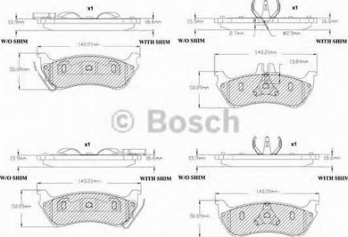 BOSCH F 03B 150 090 - Гальмівні колодки, дискові гальма avtolavka.club