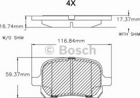 BOSCH F 03B 150 048 - Гальмівні колодки, дискові гальма avtolavka.club